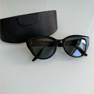 Barton Perriera Black Cat-Eye Sunglasses